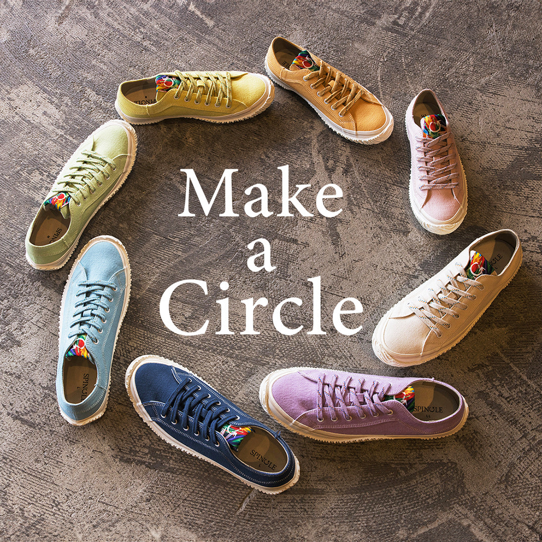 平和の祈りと資源の循環を実現する「折り鶴再生スニーカー」